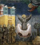 GIOTTO di Bondone Ecstasy of St Francis oil painting artist